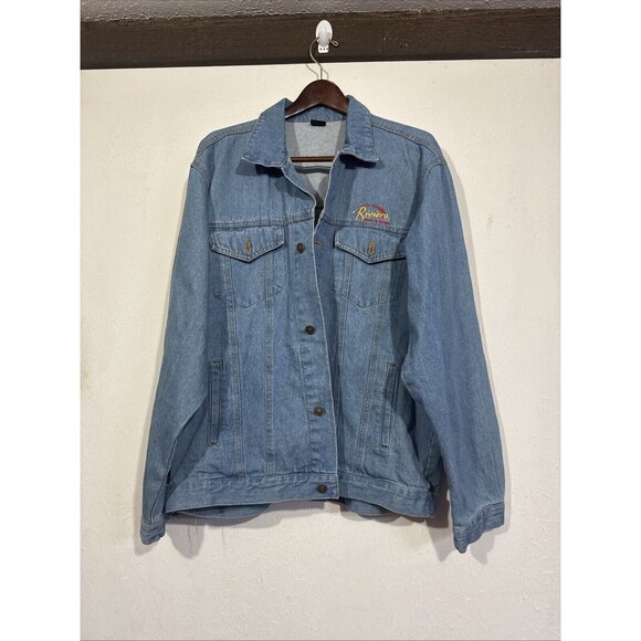 Vintage 90s Riviera Hotel Casino Las Vegas Denim Jean Jacket Size XL Extra Large - Picture 3 of 5
